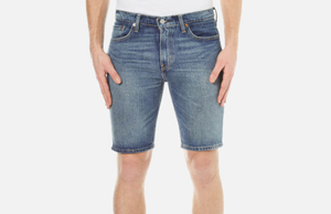Demi-pantalon OEM en spandex pour hommes, short en jean décontracté d'été confortable de haute qualité, style droit, délavé de couleur claire - Product Image 4