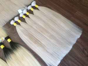 Cabello Remy Vietnamita 100% de Alta Calidad, a Granel, con Cutícula Alineada, Doble Trama a Máquina, Precio Mayorista # 60 y # 613 Tonos de Ceniza - Product Image 4