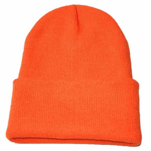 Beanies de vida diaria personalizados, 100% acrílico, Color sólido, moda de estilo Oem - Product Image 6