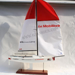 Modelo de Barco de Madera J/70 de Alta Calidad Hecho a Mano en Vietnam para Regalo - Product Image 6