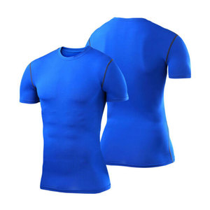 เสื้อรัดรูปเล่นฟิตเนสแขนสั้นของผู้ชายเสื้อเข้ายิมแห้งเร็วสำหรับผู้ใหญ่ OEM - Product Image 6