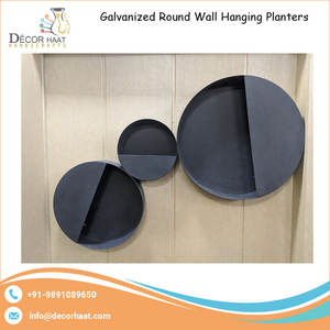 Budget-Friendly Antique Galvanized Metal Iron <b>Wall</b> Planters Handmade <b>Garden</b> Decorative <b>Flower</b> Pots for Indian <b>Gardens</b> - Product Image 5