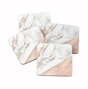 Custom Design Marble Tea Coaster Square Shape Decorative Marble Coaster Set Tea Coffee <b>Beer</b> Mug Tea Coaster - Product Image 1