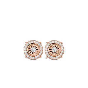 Trendy 0.55 Cttw 10k <b>Gold</b> Natural Diamond Illusion Set <b>Stud</b> <b>Earrings</b> G-H Color I1 Clarity for Engagement Wedding or Party Gift - Product Image 5