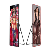 Écran publicitaire intelligent portable d'intérieur Shenzhen P2.5, taux de rafraîchissement élevé, Wifi, USB, 4G, télécommande, écran miroir