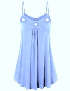 Haut long sans manches à la mode pour femmes DaisyApparel Collection d'été en coton tricoté bouton de broderie en jersey unique pour l'hiver - Product Image 5