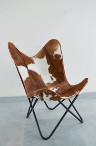 Handmade Leather Butterfly <b>Chair</b> Versatile Easy-to-Assemble Decorative Furniture for Office Home Outdoor Rustic Living Room - Product Image 4