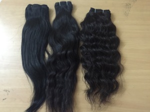 Extensions de cheveux indiens Remy 150%, postiches de cheveux humains droits et alignés, extensions de cheveux en vrac - Product Image 2