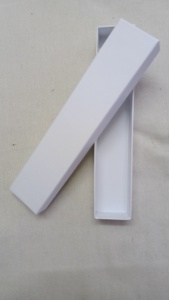 Boîtes de faveur en papier couché faites à la main avec attaches de ruban imprimées avec gaufrage disparaissant stratification mate pour emballage de chocolat - Product Image 4