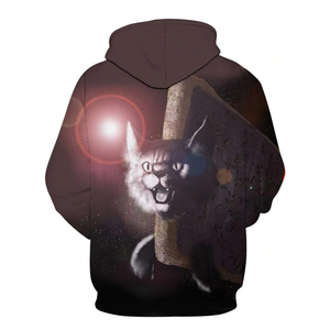 Sweat à capuche pour homme en polaire de coton et polyester, imprimé par sublimation, motif personnalisé brodé et gaufré, collection hiver, best-seller - Product Image 4