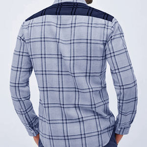 Camisas de franela de moda de algodón pesado para hombre, camisa de vestir abotonada para niños, fabricante, proveedor, camisa de franela, soporte impreso - Product Image 2