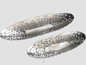 Plateau de service antique fait main vintage moderne Plateau de service en cuivre classique au design martelé avec poignée pour servir les aliments - Product Image 5