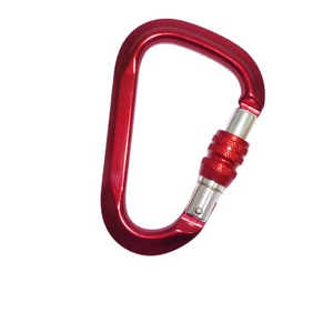 Aluminum HMS Type Screw Gate Mountain Climbing Carabiner - Product Image 1