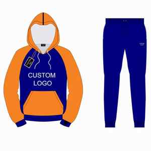 High Quality Heavyweight Drop Shoulder Fleece Track <b>Suits</b> Custom Logo Solid Color Unisex Oversized Hoodie for Winter - Product Image 2