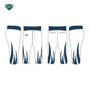 Pantalon de baseball personnalisé avec ceinture rouge et rayures latérales pour hommes et uniformes d'équipe de jeunes - Product Image 4