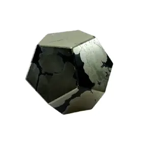 प्राकृतिक Pyrite पत्थर Dodecahedron पॉलिश Dodecahedron-ज्यामितीय आकार: थोक व्यापारी रत्न