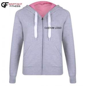 Sweat à capuche décontracté pour homme, ample, avec cordon de serrage, simple, sportif, à fermeture éclair, en polaire, épais, à capuche zippée - Product Image 1