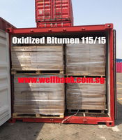 WELLBANK Bitume d'asphalte oxydé de pétrole, liant pour la construction routière, grade 85/100, point d'éclair 232, teneur en 99,5 %, 1050