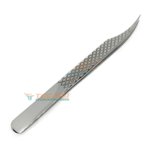 แหนบแยกขนตา TEEJAY ELT-362 สีเงินขัดเงา ด้ามจับเพชร ปลายแหลมพิเศษ เหมาะสำหรับการหยิบขนตา - Product Image 1
