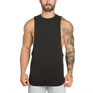 Nouveau débardeur noir sur mesure 2026 pour homme/garçon, collection été, en pur coton biologique - Product Image 3