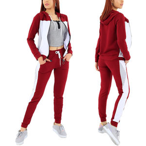 Nouveaux ensembles de survêtements pour femmes, style streetwear printemps-été, couture tendance, manches longues, ajustés, pour le fitness, 2 pièces - Product Image 6