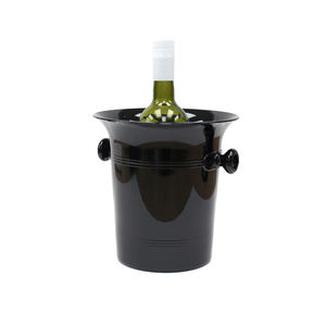 Seau à glace à vin noir en acier inoxydable sur Offre Spéciale - Product Image 1