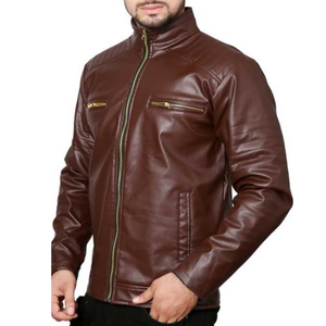 Chaqueta de cuero de oveja para hombre, moda, chaquetas de cuero, paquistaní - Product Image 4