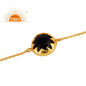 Trending 2026 <b>Sterling</b> <b>Silver</b> Gold Plated Natural Corundum Gemstone <b>Bracelet</b> For Women Jewelry Manufacturer - Product Image 1