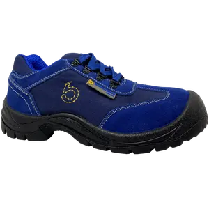 İtalyan tasarım S1P SRC mavi süet BONGIORNO yardımcı güvenlik ayakkabıları çelik toecap ile