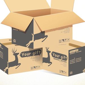High Quality Customized Printing Logo Eco Friendly Brown Kraft Box Packaging E Flute Corrugated Cardboard Mailing Box