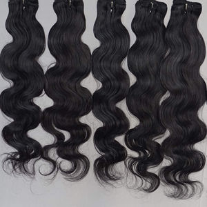 Venta al por mayor de paquetes de cabello humano brasileño virgen con cierre de onda del cuerpo Tipo de cabello indio - Product Image 2