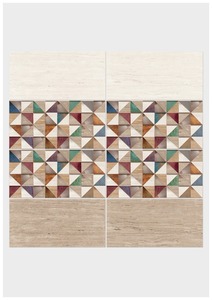 กระเบื้องเซรามิกติดผนังกันลื่นมีคุณภาพพรีเมี่ยมขอบพิมพ์ดิจิตอลอิงค์เจ็ทเคลือบเงาใช้ในห้องน้ำที่ทันสมัยต้านเชื้อแบคทีเรีย - Product Image 4