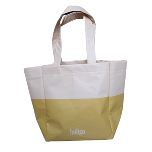 Bolsas de Compras Reutilizables RPET con Logotipo Personalizado, Patrón de Letras, Asa para Hombro, Cierre, Tamaño Pequeño (20-30cm), Vietnam KD210327 - Product Image 1