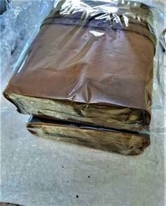 Handmade Vintage Bound Leather Journal Bound Leather Notebook A5/A6 Format 6x9MM Plain Brown Deckle Edges 120 100 Sheets - Product Image 4