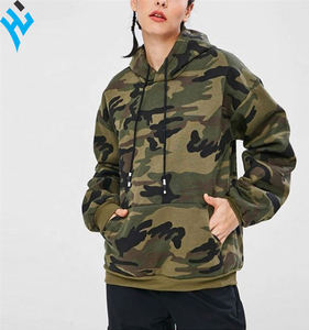 OEM New Fashion Athletic Camouflage <b>Hoodies</b> For <b>Women</b> Custom Logo High Quality <b>Soft</b> Camouflage Fleece <b>Women</b> Pullover Hoodie - Product Image 1