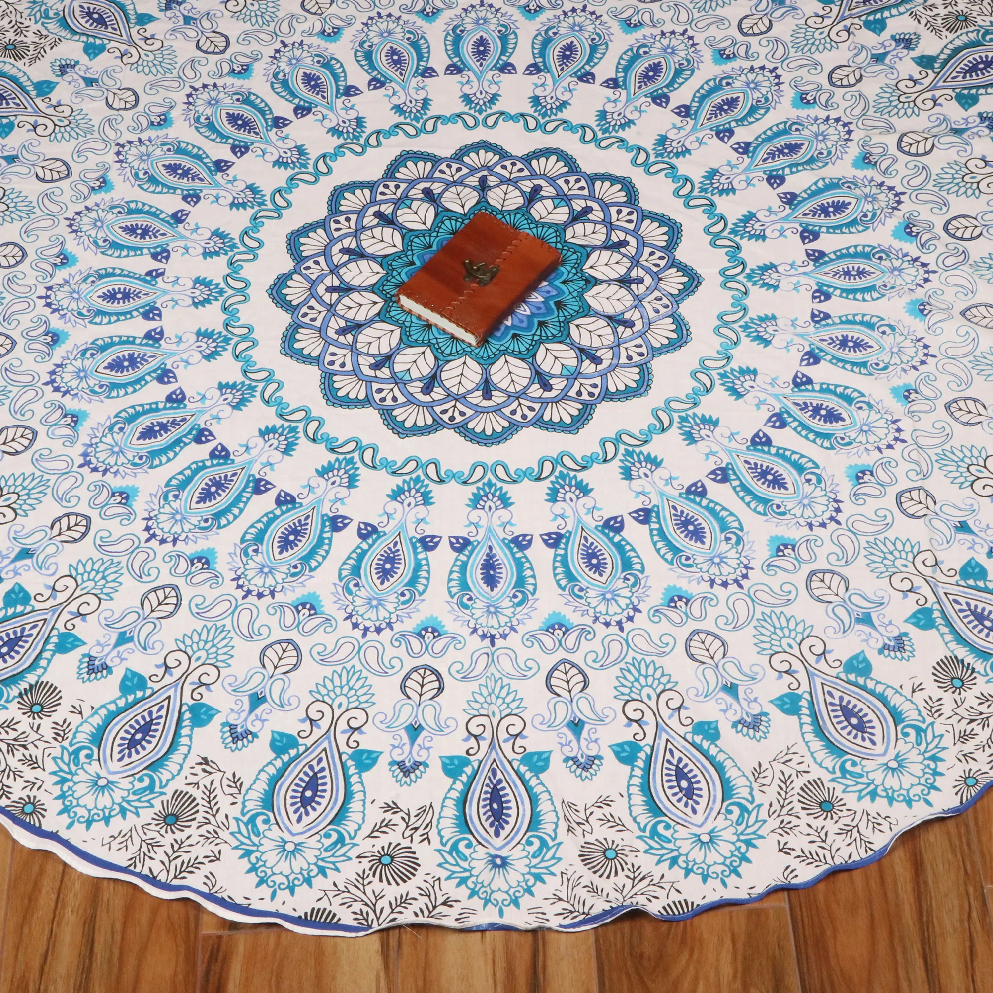 Vintage Custom Home Decor Indian Bohemian Flower Mandala Wall Hanging Tapestry Cotton Printed Mandala