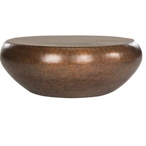 Mesa de centro martillada de metal con almacenamiento para el hogar, sala de estar, uso en la oficina - Product Image 2