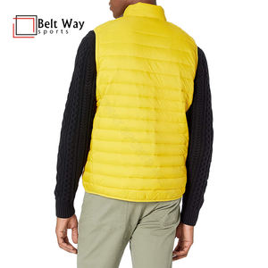 Chaqueta acolchada de nailon 100% informal para hombre, chaleco de alta calidad, capucha transpirable, cremallera, cuello redondo, ropa exterior de invierno, servicio OEM disponible - Product Image 4