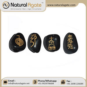 รับชุด ONYX Usui reiki สีดำชุดสีดำ ONYX Usui reiki ชุดจำนวนมากผู้ผลิตชุดคริสตัลรักษาจักระชุดเรกิ - Product Image 4