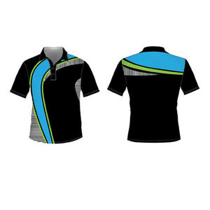 Chemise décontractée pour homme à manches courtes, coupe ajustée, en toile de coton de haute qualité, avec design color block personnalisé - Product Image 5