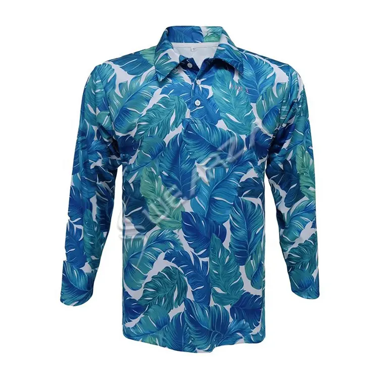 Wholesale Full Color Sublimation Imprint OEM Shirts 100% Polyester Long Sleeve Sports T Shirt High Elasticity Plus Size Men's