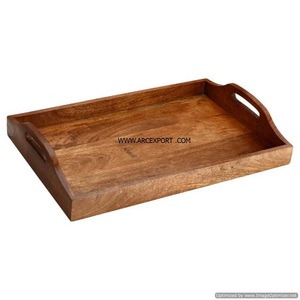Plateau de service de luxe fantaisie pour les meilleurs matériaux de qualité supérieure, vaisselle en bois, plateau de service moderne de qualité supérieure à vendre - Product Image 3