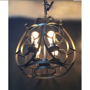 Lustre en métal en fer forgé décoratif pour la maison de fournisseur de gros à prix abordable - Product Image 5