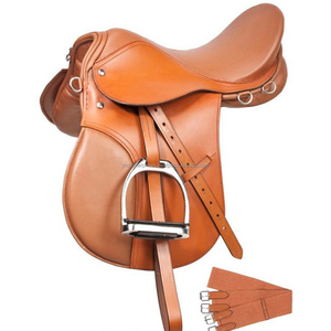 Selle de polo anglaise en cuir de qualité supérieure Y&Z, durable, pour adultes, taille de siège 14-18 ALPPS-032 - Product Image 1