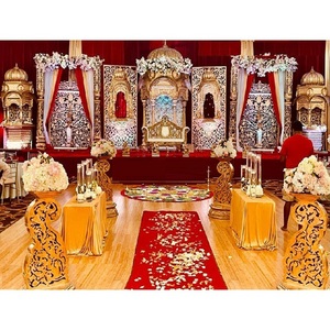 Meilleure décoration de scène pour mariage indien du sud, scène en Fiber de grande Fiber, pour arrière-plan de mariage traditionnel - Product Image 1