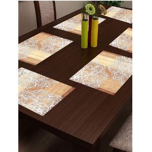 Custom Made Printing Canvas Table Mat 100% <b>Organic</b> Cotton Linen GOTS Certified 12x18 Inch Lightweight Eco Friendly Table Mat - Product Image 5