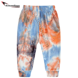 Ropa de bebé de alta calidad Unisex, traje deportivo de lana de Color sólido, chándal de dos piezas para bebé y niño - Product Image 5