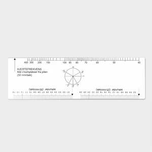 Thước Đo Nhịp Tim Theo Yêu Cầu ECG Thước Đo Với Logo OEM Nhựa EKG ECG Có Thể In Quy Mô Thước Đo - Product Image 4