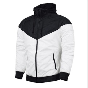 Wholesale 2021 Customized Men's Windbreaker Jackets New Plus Size Waterproof Reversible Zipper Hooded Casual Winter Coat <b>Stand</b> - Product Image 1