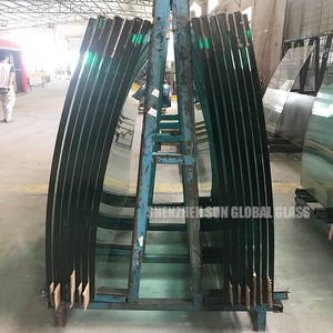 Verre laminé incurvé de 17,52 mm 8 1,52 8 ESG clair faible teneur en fer film PVB SGP verre intercalaire trempé <span class=keywords><strong>prix</strong></span> au mètre carré - Product Image 6